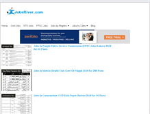 Tablet Screenshot of jobsriver.com